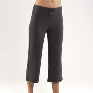 Lululemon Relaxed Fit Crop Charcoal Modal